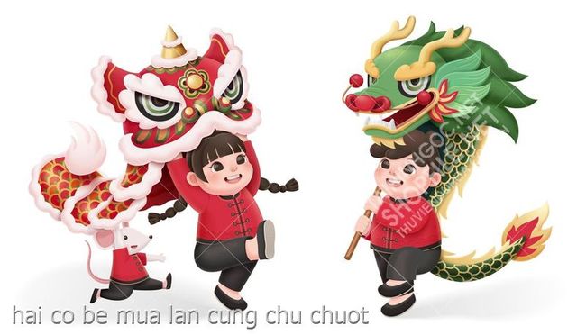hai co be mua lan cung chu chuot